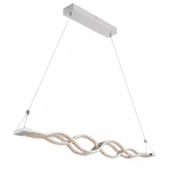 Suspension Globo PILLA LED Chrome, 1 lumière, Télécommandes