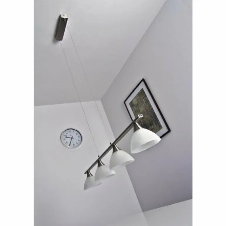 Suspension Globo RUBEN Acier inoxydable, 4 lumières