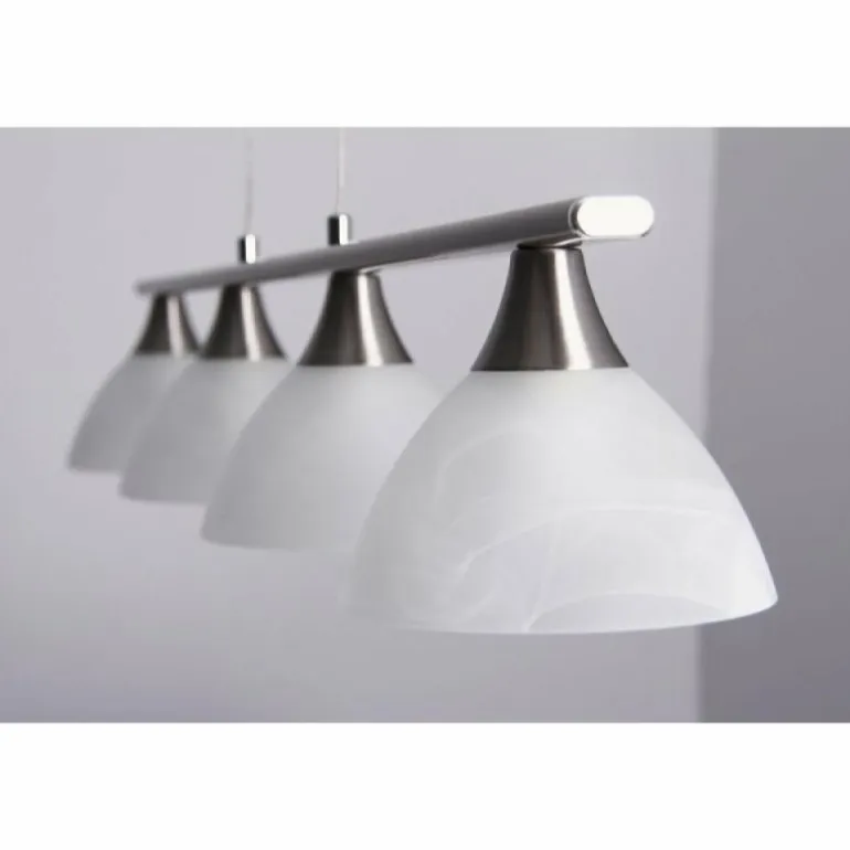Suspension Globo RUBEN Acier inoxydable, 4 lumières