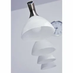 Suspension Globo RUBEN Acier inoxydable, 4 lumières