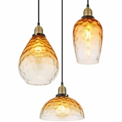Suspension Globo SALVY Noir, 3 lumières
