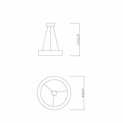 Suspension Globo TABANO LED Anthracite, 1 lumière, Télécommandes