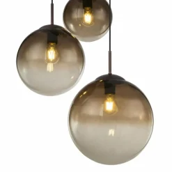 Suspension Globo VARUS Brun, 3 lumières