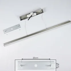 Suspension Goun LED Nickel mat, 2 lumières