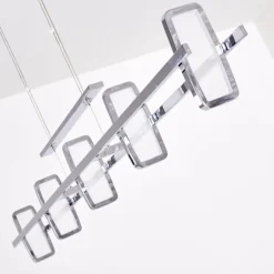 Suspension Gravendal LED Chrome, 5 lumières