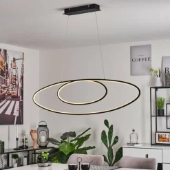Suspension Harpeth LED Noir, 1 lumière