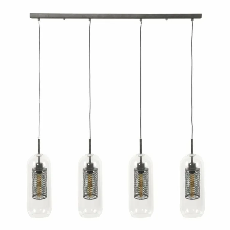 Suspension Hoefhaven Zingué, 4 lumières