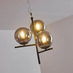 Suspension Hogatza Noir, 3 lumières