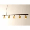 Suspension Holländer ALICE TRAVE Brun, 5 lumières