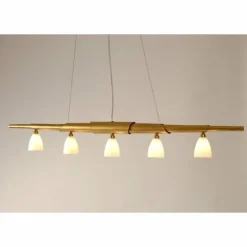 Suspension Holländer INNOVAZIONE Or, 5 lumières
