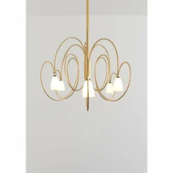 Suspension Holländer ROSASPINA OVAL Or, 6 lumières