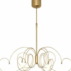 Suspension Holländer ROSASPINA OVAL Or, 6 lumières