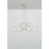Suspension Holländer ROSASPINA OVAL Argenté, 6 lumières