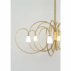 Suspension Holländer ROSASPINA Or, 6 lumières