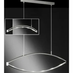 Suspension Honsel Lucy Chrome, 6 lumières