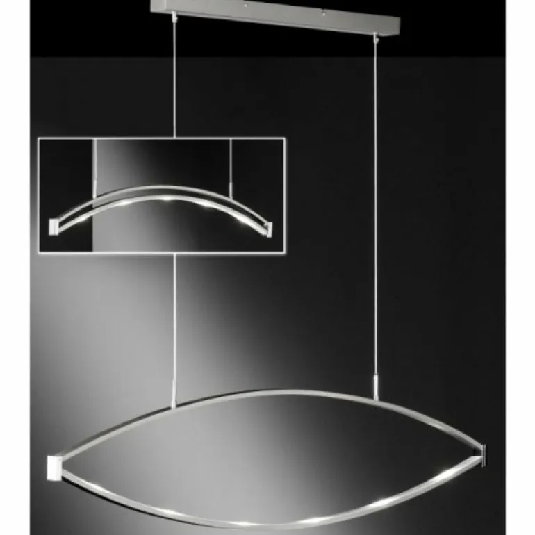 Suspension Honsel Lucy Chrome, 6 lumières