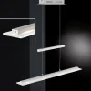 Suspension Honsel Tenso TW LED Chrome, Nickel mat, 3 lumières