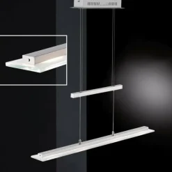 Suspension Honsel Tenso TW LED Chrome, Nickel mat, 3 lumières