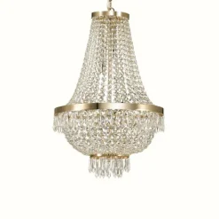 Suspension Ideal Lux CAESAR Chrome, 9 lumières