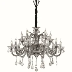 Suspension Ideal Lux COLOSSAL Chrome, 15 lumières