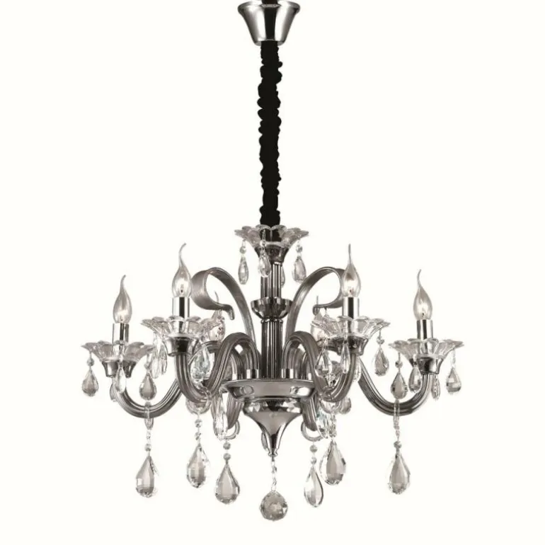 Suspension Ideal Lux COLOSSAL Chrome, 6 lumières