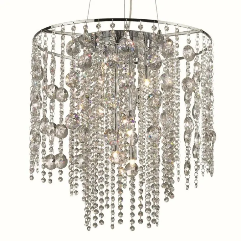 Suspension Ideal Lux EVASIONE Chrome, 10 lumières