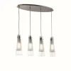 Suspension Ideal Lux KUKY Chrome, 4 lumières