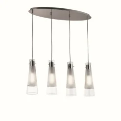 Suspension Ideal Lux KUKY Chrome, 4 lumières