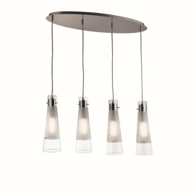 Suspension Ideal Lux KUKY Chrome, 4 lumières