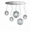 Suspension Ideal Lux MAPA MAX Chrome, 5 lumières