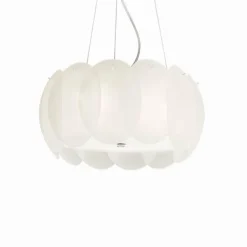 Suspension Ideal Lux OVALINO Blanc, 5 lumières
