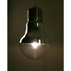 Suspension Ideallux LUCE Chrome, Acier inoxydable, 1 lumière