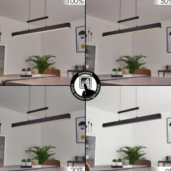 Suspension Ifo LED Noir, 1 lumière