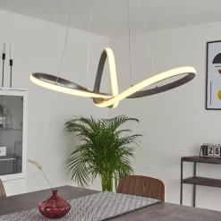 Suspension Ignal LED Nickel mat, 1 lumière