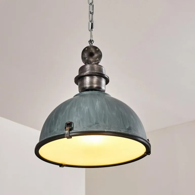Suspension Ilvy Gris, Argenté, 1 lumière