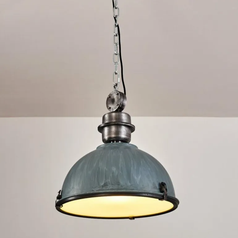 Suspension Ilvy Gris, Argenté, 1 lumière