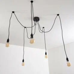 Suspension Imini Noir, 5 lumières