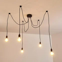 Suspension Imini Noir, 5 lumières