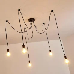 Suspension Imini Noir, 5 lumières