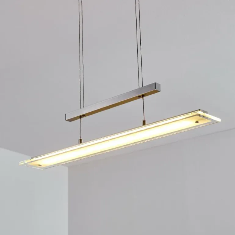Suspension Junsele LED Nickel mat, 3 lumières