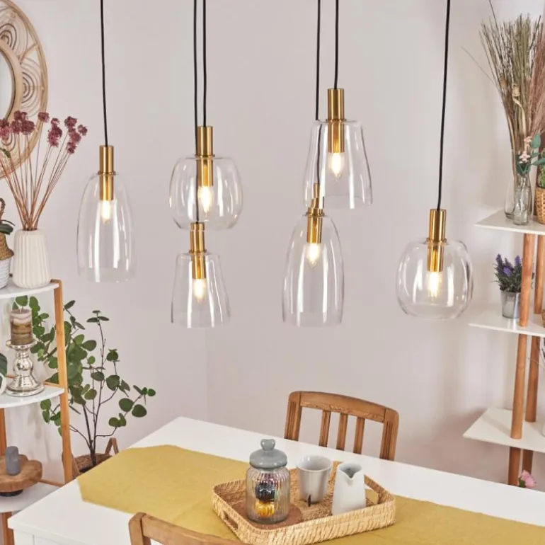 Suspension Kenong Laiton, 6 lumières