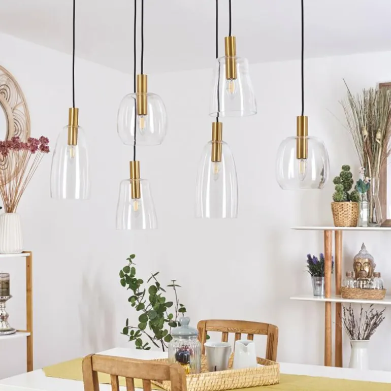 Suspension Kenong Laiton, 6 lumières