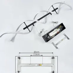 Suspension Khovet LED Noir, 1 lumière