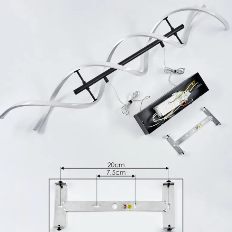 Suspension Khovet LED Noir, 1 lumière