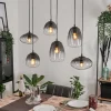 Suspension Kissaboui Noir, 6 lumières