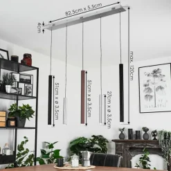 Suspension Krachang LED Aluminium, 1 lumière