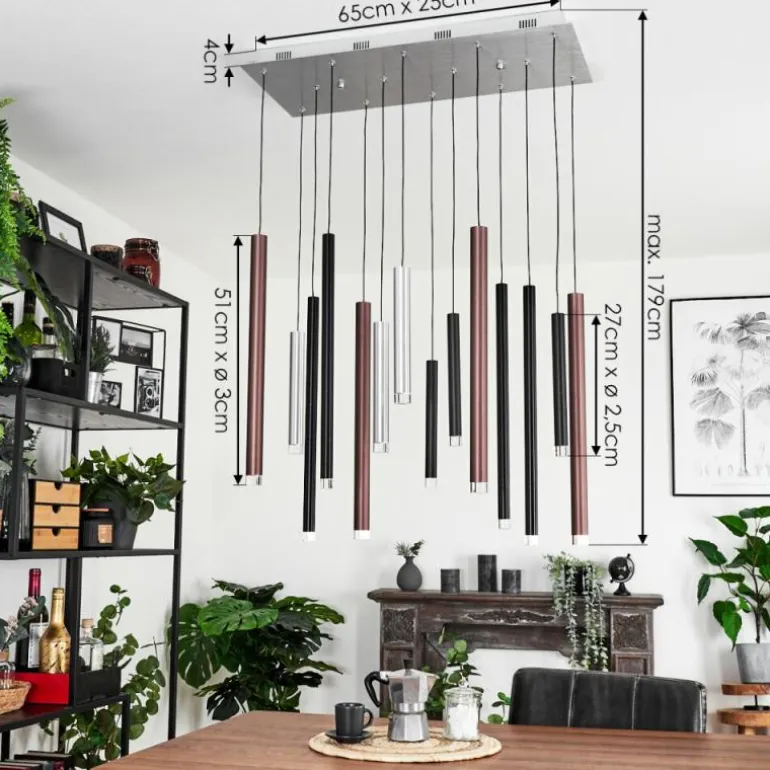 Suspension Krachang LED Aluminium, 1 lumière