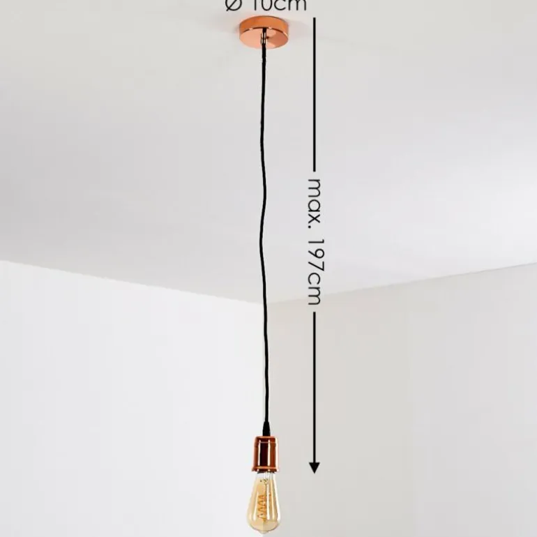 Suspension Lemone Cuivre, 1 lumière