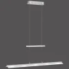 Suspension Leuchten-Direkt NELE LED Acier inoxydable, 5 lumières