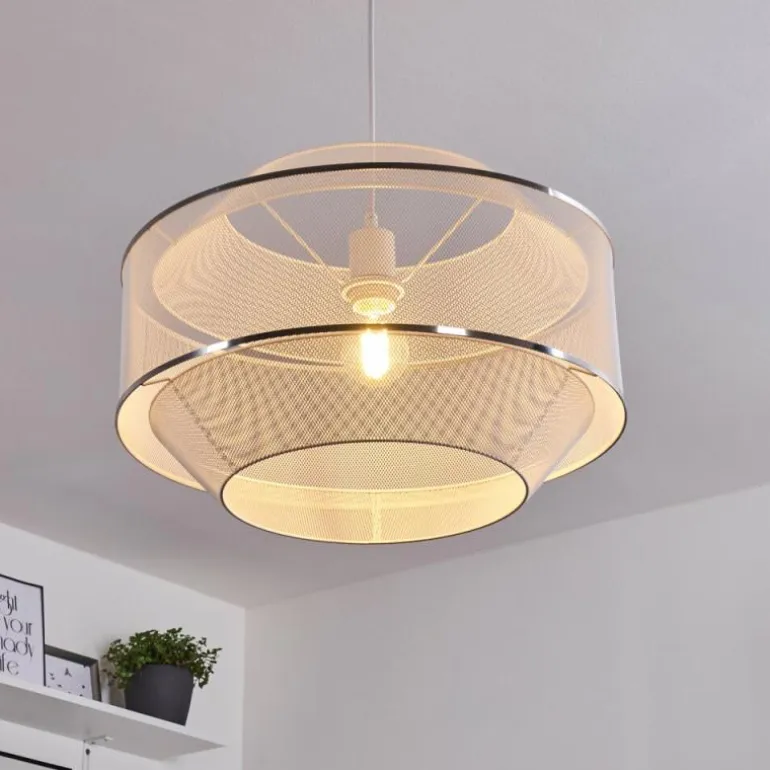 Suspension Limassol Blanc, 1 lumière